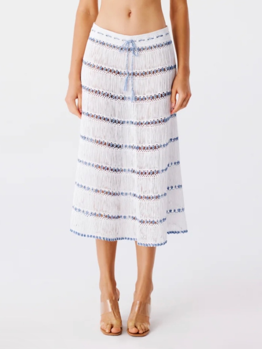 My Beachy Side Elsa Hand-Crocheted Midi Skirt & Top - size small